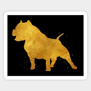 Pitbull golden art Magnet